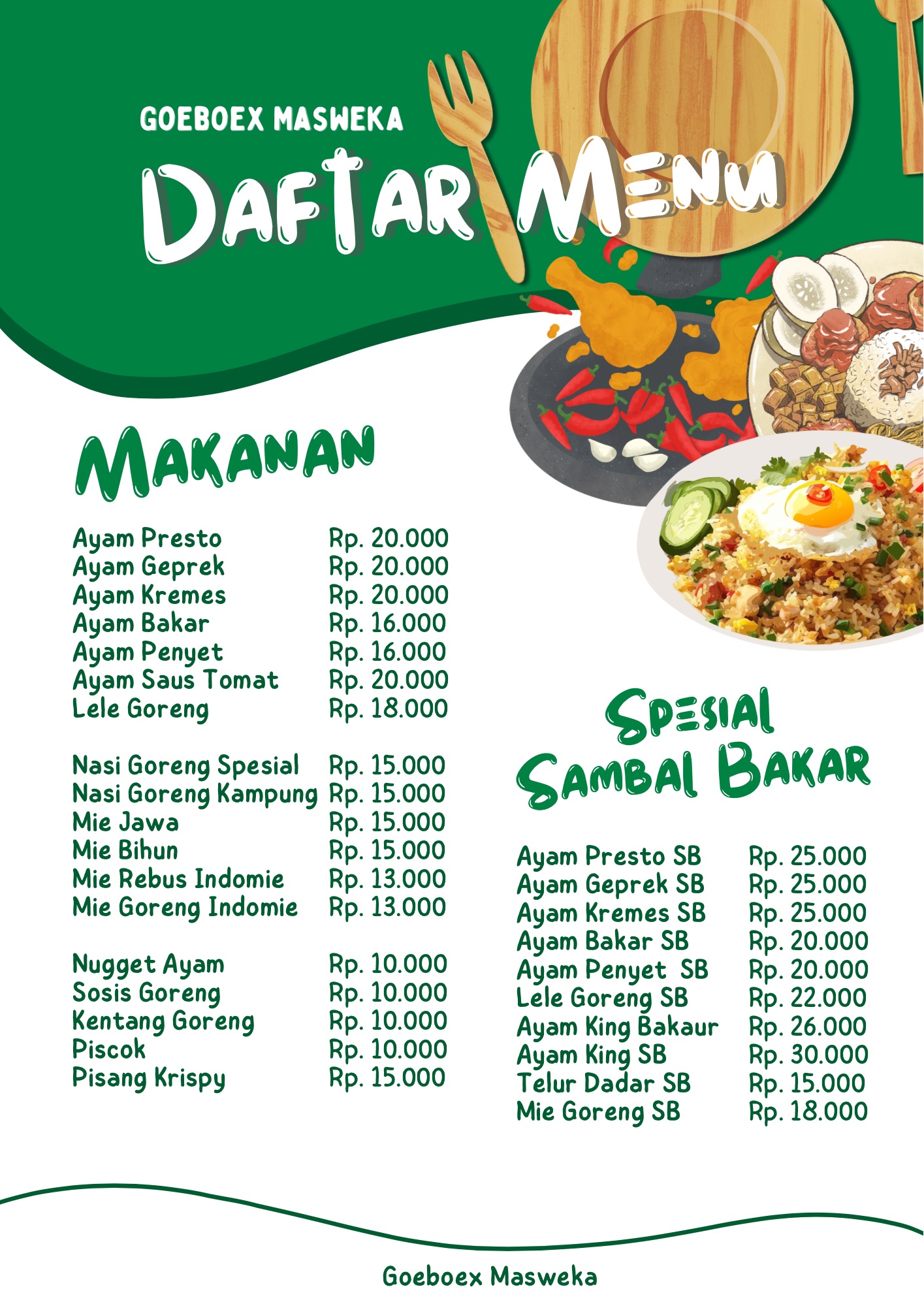 Menu Halaman 1